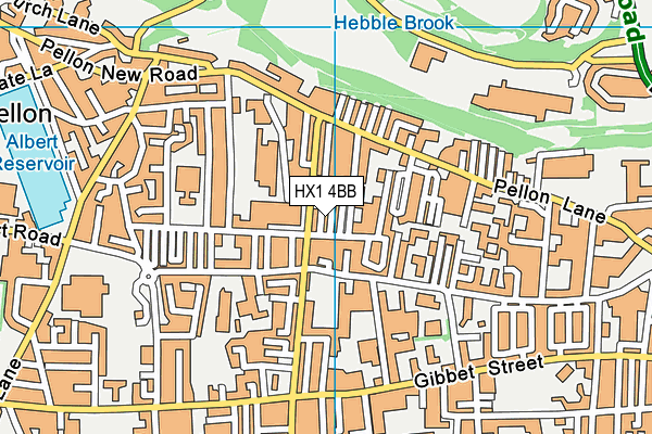 HX1 4BB map - OS VectorMap District (Ordnance Survey)