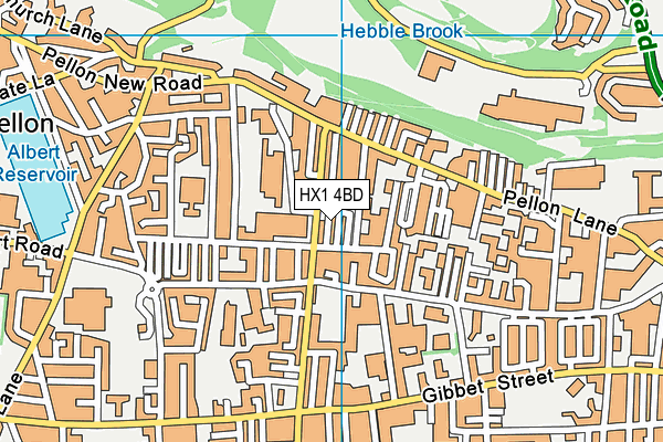 HX1 4BD map - OS VectorMap District (Ordnance Survey)