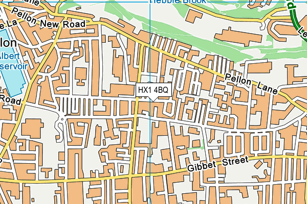 HX1 4BQ map - OS VectorMap District (Ordnance Survey)