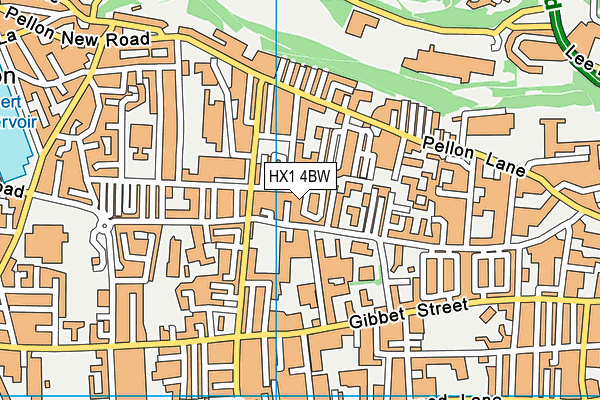 HX1 4BW map - OS VectorMap District (Ordnance Survey)