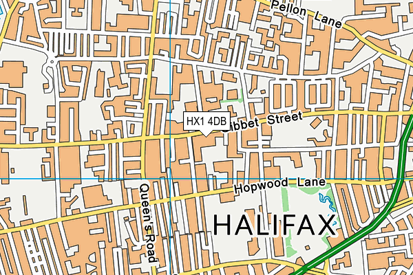 HX1 4DB map - OS VectorMap District (Ordnance Survey)