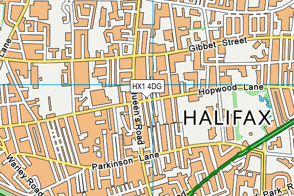 HX1 4DG map - OS VectorMap District (Ordnance Survey)