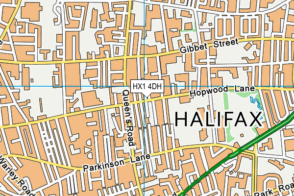 HX1 4DH map - OS VectorMap District (Ordnance Survey)