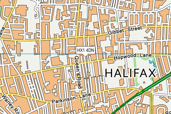 HX1 4DN map - OS VectorMap District (Ordnance Survey)
