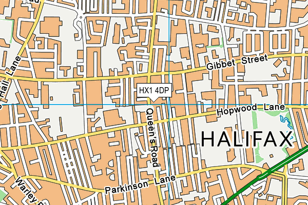 HX1 4DP map - OS VectorMap District (Ordnance Survey)