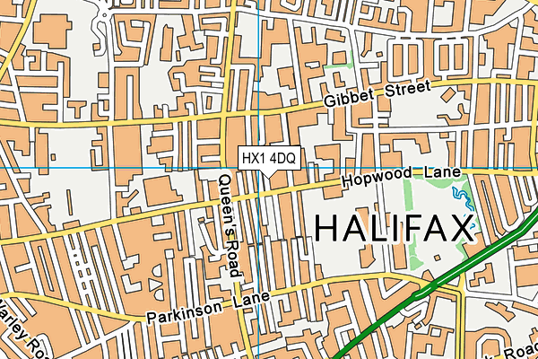 HX1 4DQ map - OS VectorMap District (Ordnance Survey)
