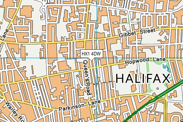 HX1 4DW map - OS VectorMap District (Ordnance Survey)