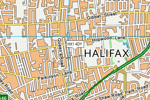 HX1 4DY map - OS VectorMap District (Ordnance Survey)