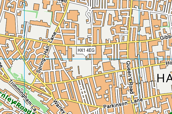 HX1 4EG map - OS VectorMap District (Ordnance Survey)
