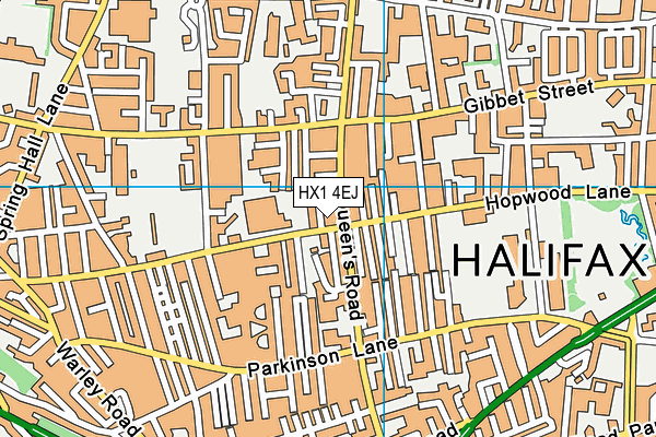 HX1 4EJ map - OS VectorMap District (Ordnance Survey)
