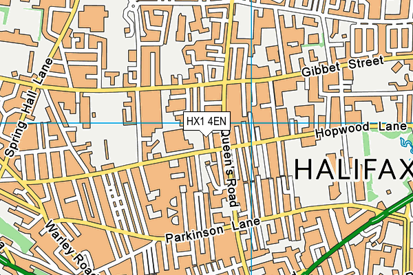 HX1 4EN map - OS VectorMap District (Ordnance Survey)