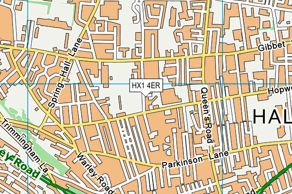 HX1 4ER map - OS VectorMap District (Ordnance Survey)
