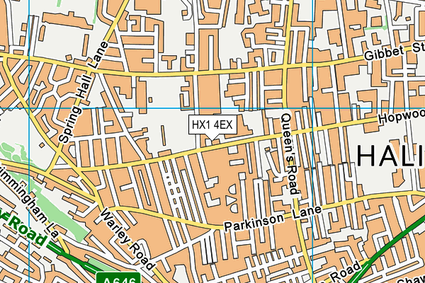 HX1 4EX map - OS VectorMap District (Ordnance Survey)