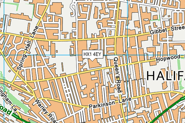 HX1 4EY map - OS VectorMap District (Ordnance Survey)