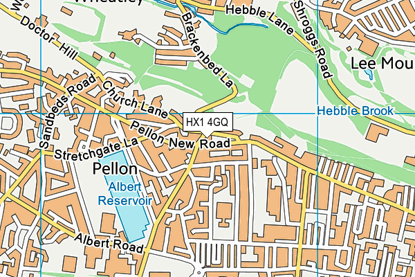 HX1 4GQ map - OS VectorMap District (Ordnance Survey)