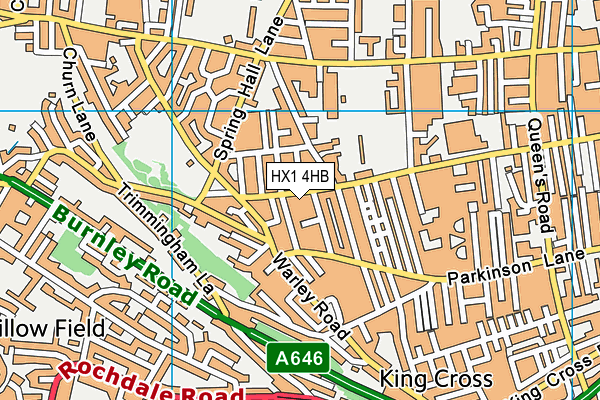 HX1 4HB map - OS VectorMap District (Ordnance Survey)