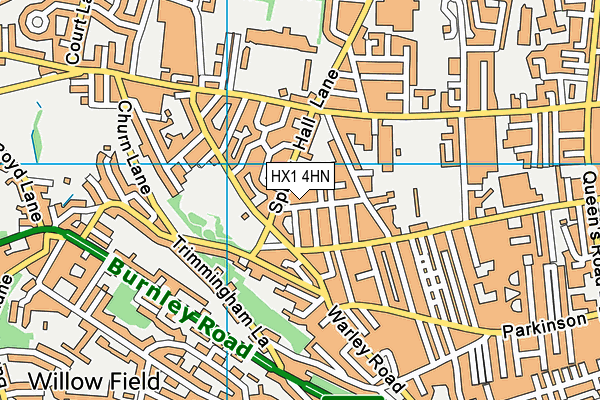 HX1 4HN map - OS VectorMap District (Ordnance Survey)
