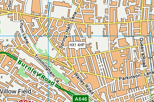 HX1 4HP map - OS VectorMap District (Ordnance Survey)