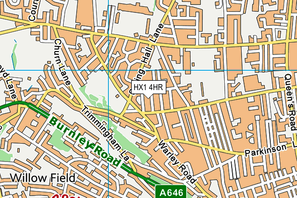 HX1 4HR map - OS VectorMap District (Ordnance Survey)