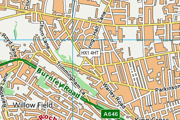 HX1 4HT map - OS VectorMap District (Ordnance Survey)