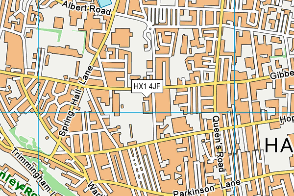 HX1 4JF map - OS VectorMap District (Ordnance Survey)