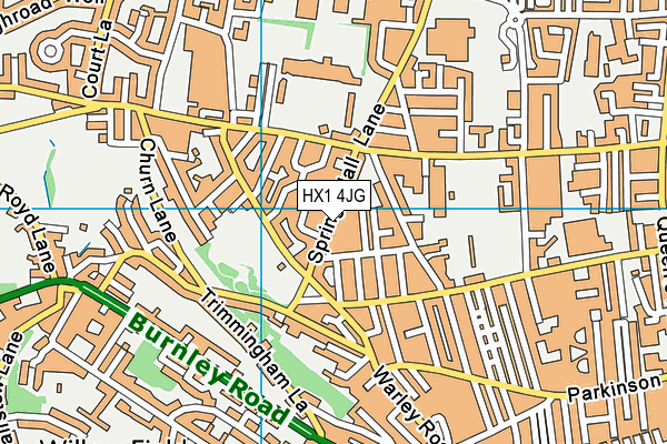 HX1 4JG map - OS VectorMap District (Ordnance Survey)