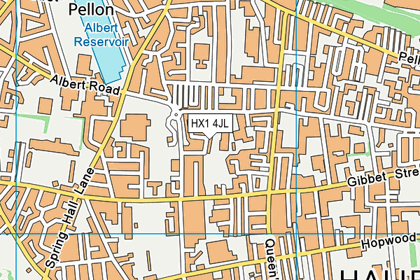 HX1 4JL map - OS VectorMap District (Ordnance Survey)