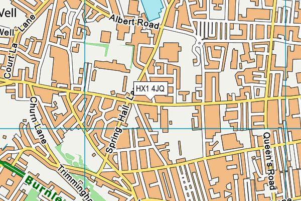 HX1 4JQ map - OS VectorMap District (Ordnance Survey)