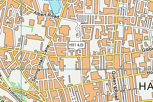HX1 4JS map - OS VectorMap District (Ordnance Survey)