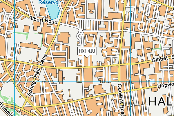 HX1 4JU map - OS VectorMap District (Ordnance Survey)