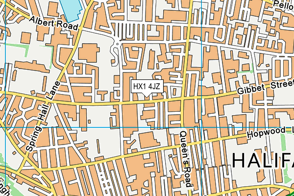 HX1 4JZ map - OS VectorMap District (Ordnance Survey)