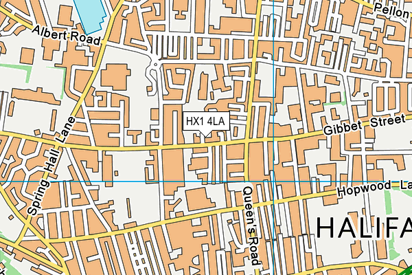 HX1 4LA map - OS VectorMap District (Ordnance Survey)