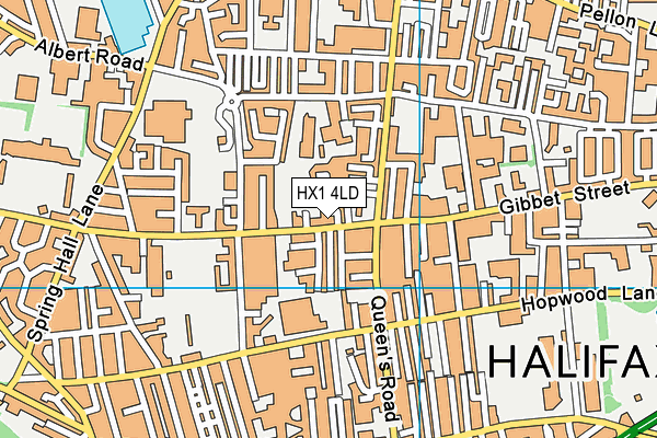 HX1 4LD map - OS VectorMap District (Ordnance Survey)