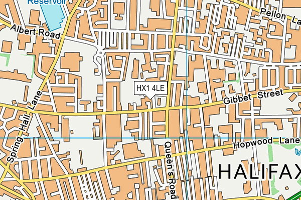 HX1 4LE map - OS VectorMap District (Ordnance Survey)