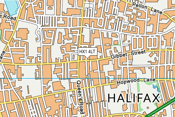 HX1 4LT map - OS VectorMap District (Ordnance Survey)