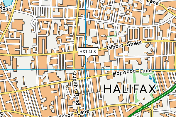 HX1 4LX map - OS VectorMap District (Ordnance Survey)