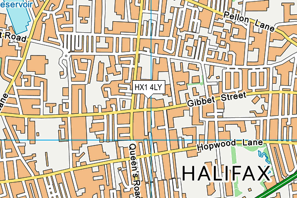 HX1 4LY map - OS VectorMap District (Ordnance Survey)