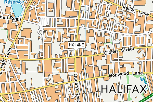 HX1 4NE map - OS VectorMap District (Ordnance Survey)