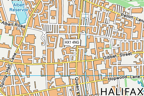 HX1 4NG map - OS VectorMap District (Ordnance Survey)
