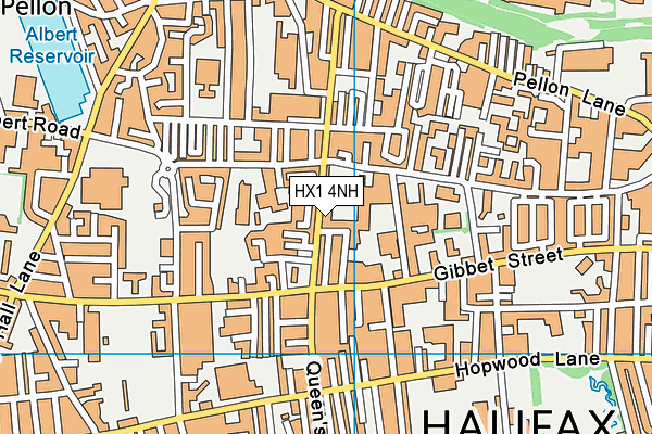 HX1 4NH map - OS VectorMap District (Ordnance Survey)