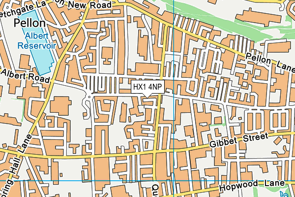 HX1 4NP map - OS VectorMap District (Ordnance Survey)