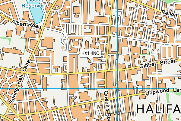 HX1 4NQ map - OS VectorMap District (Ordnance Survey)