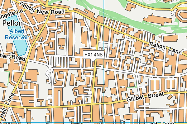 HX1 4NS map - OS VectorMap District (Ordnance Survey)