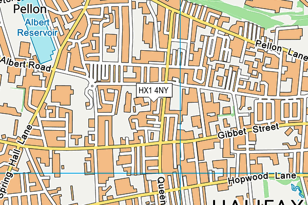 HX1 4NY map - OS VectorMap District (Ordnance Survey)