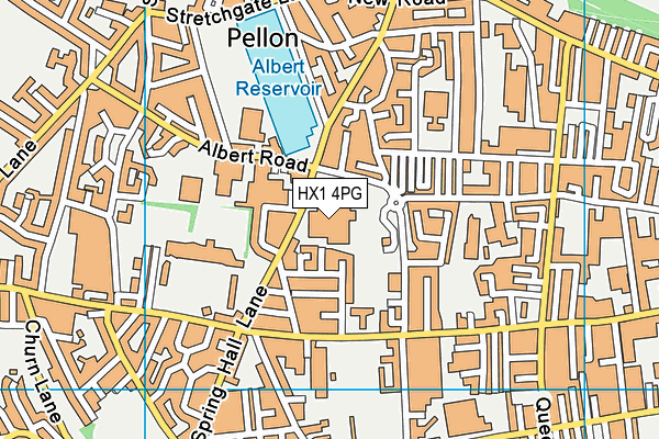 HX1 4PG map - OS VectorMap District (Ordnance Survey)