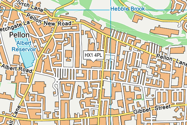 HX1 4PL map - OS VectorMap District (Ordnance Survey)