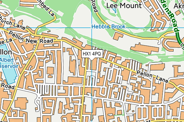 HX1 4PQ map - OS VectorMap District (Ordnance Survey)