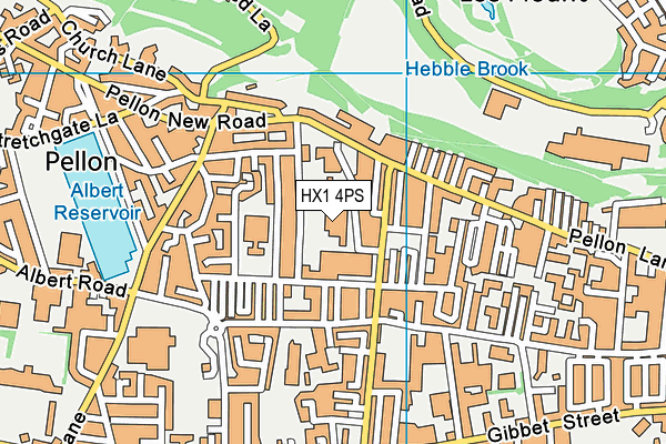 HX1 4PS map - OS VectorMap District (Ordnance Survey)