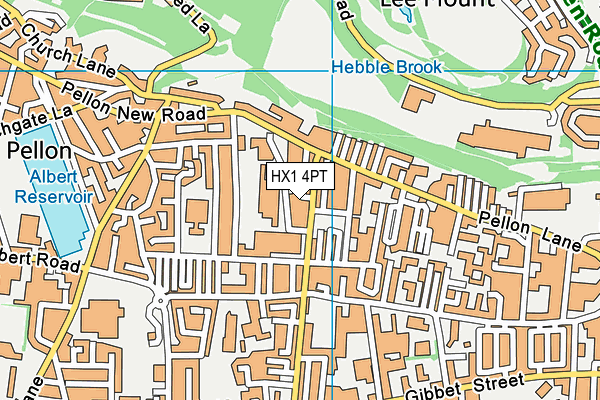 HX1 4PT map - OS VectorMap District (Ordnance Survey)