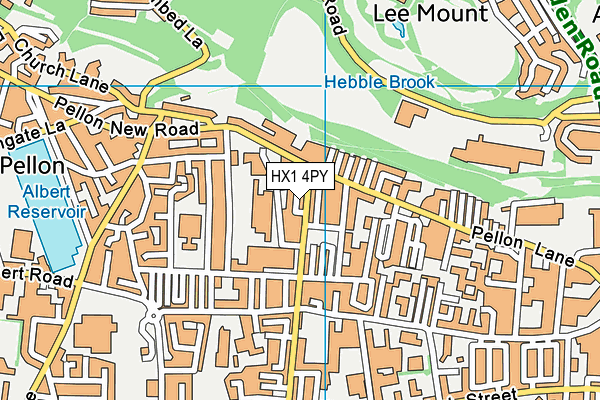 HX1 4PY map - OS VectorMap District (Ordnance Survey)